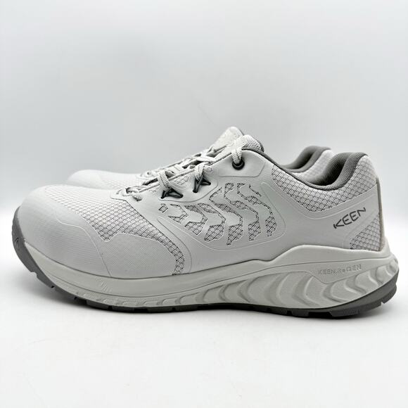 KEEN Utility Mens Cully Comp Toe Work Sneakers US 11.5 D Grey White SR NIB main image 5